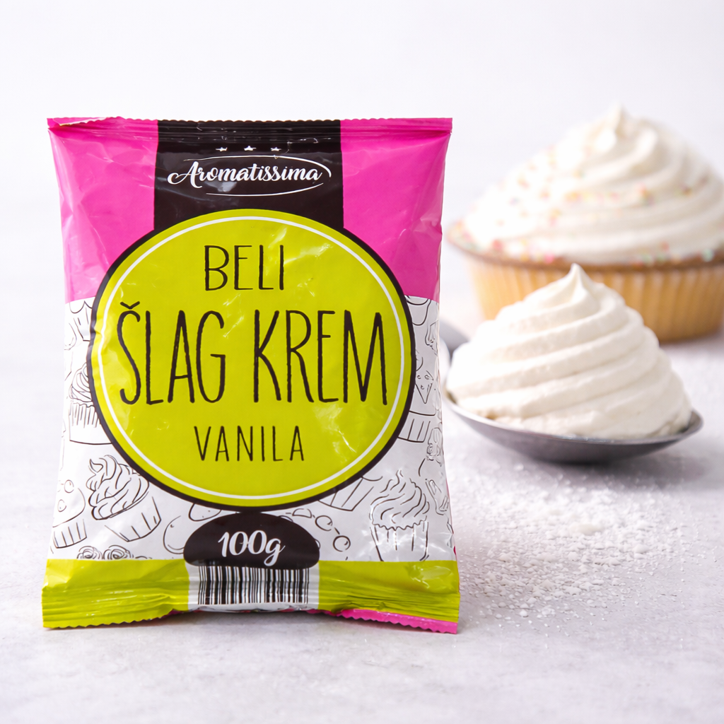 Šlag krem beli vanila 100/200gr